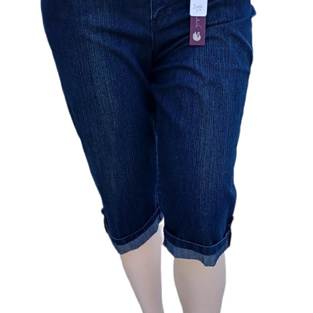 615019....Gloria Vanderbilt Crop Jeans Size 12, W30" 16"Inseam 10"Rise - Picture 3 of 8